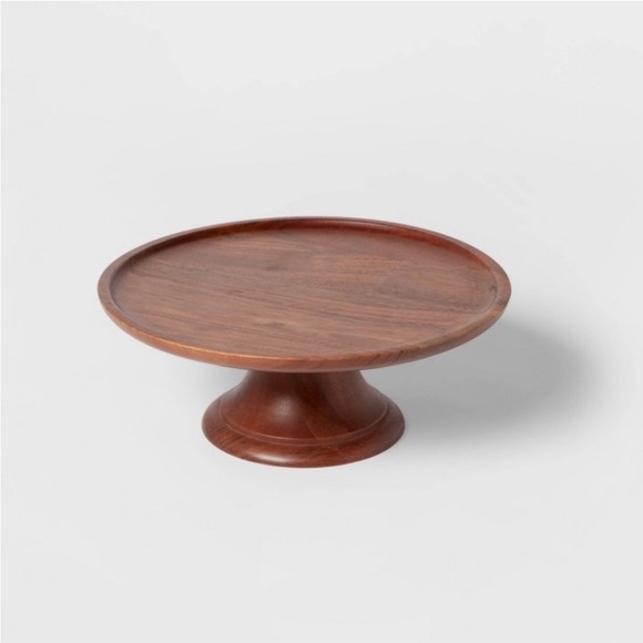 12" Wood Tall Cake Stand - Threshold™ - Picture 1 of 3